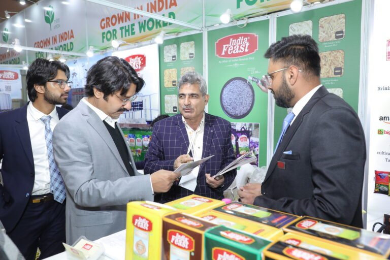 Indiafeast Millers at Indus Food 2025, India Expo Centre, Greater Noida – basmati rice exporter from India meeting importers