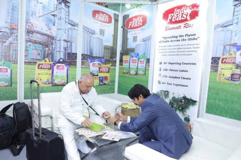 Indiafeast Millers at Indus Food 2025, India Expo Centre, Greater Noida – basmati rice exporter from India meeting importers