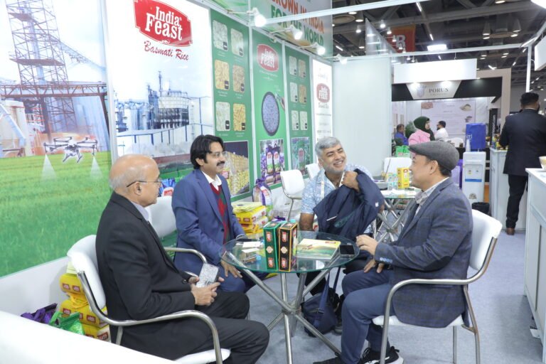 Indiafeast Millers at Indus Food 2025, India Expo Centre, Greater Noida – basmati rice exporter from India meeting importers