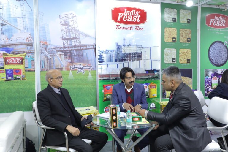 Indiafeast Millers at Indus Food 2025, India Expo Centre, Greater Noida – basmati rice exporter from India meeting importers