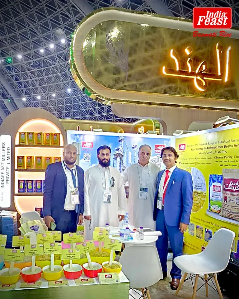 Indiafeast Millers at Saudi Food Show 2026, Riyadh, Saudi Arabia – basmati rice exporter from India