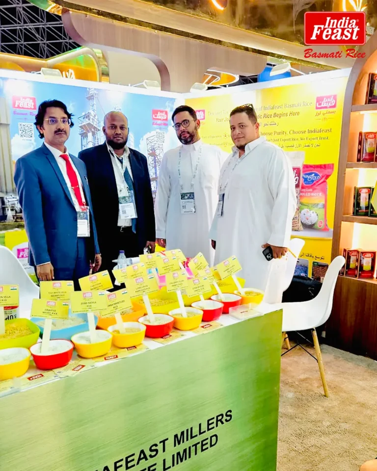 Indiafeast Millers at Saudi Food Show 2026, Riyadh, Saudi Arabia – basmati rice exporter from India