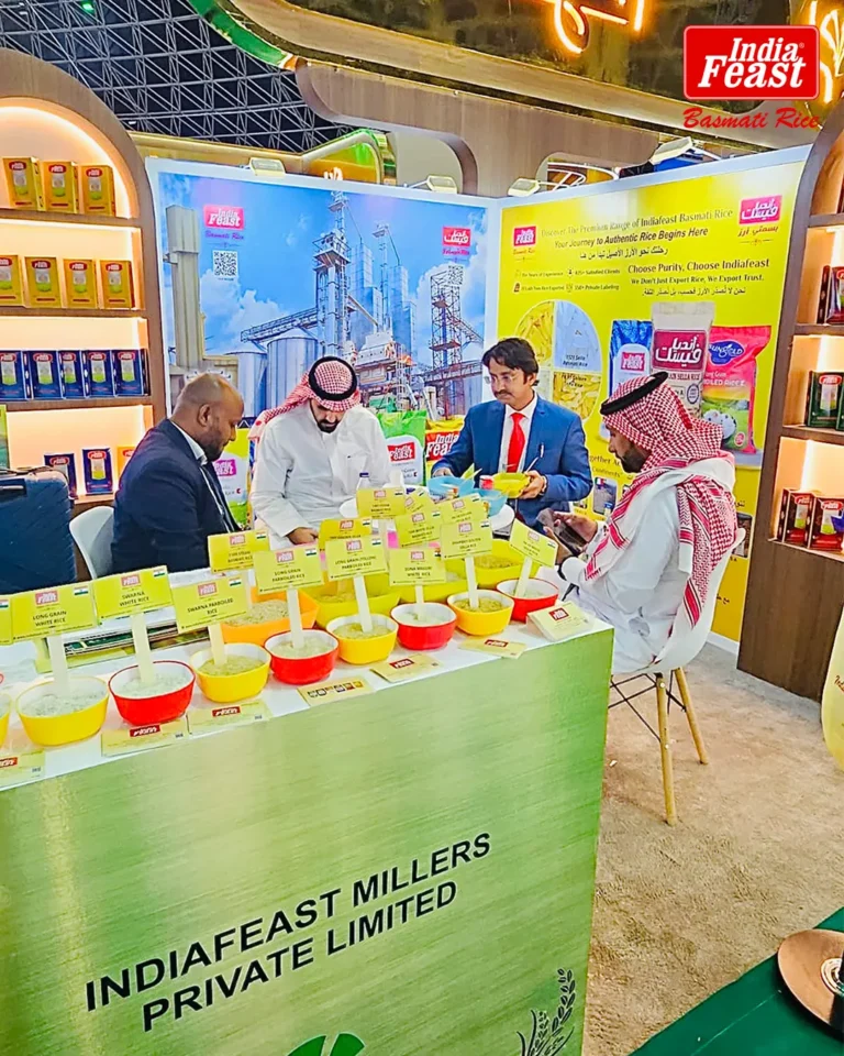 Indiafeast Millers at Saudi Food Show 2026, Riyadh, Saudi Arabia – basmati rice exporter from India