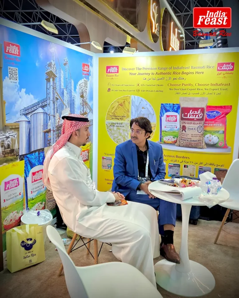 Indiafeast Millers at Saudi Food Show 2026, Riyadh, Saudi Arabia – basmati rice exporter from India