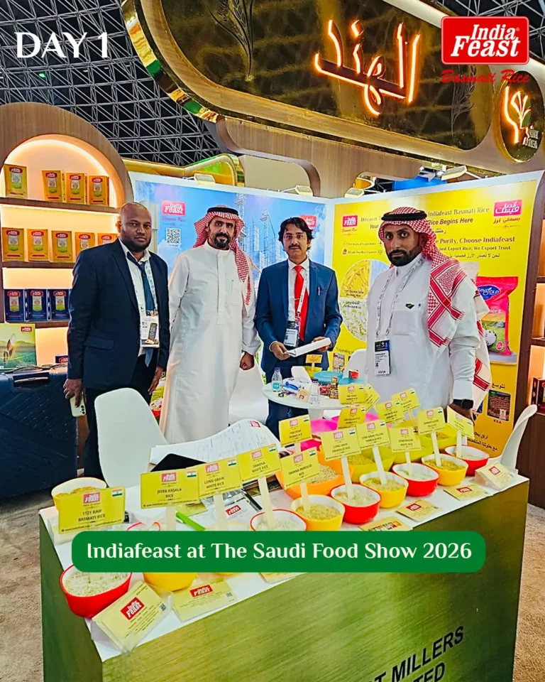 Indiafeast Millers at Saudi Food Show 2026, Riyadh, Saudi Arabia – basmati rice exporter from India